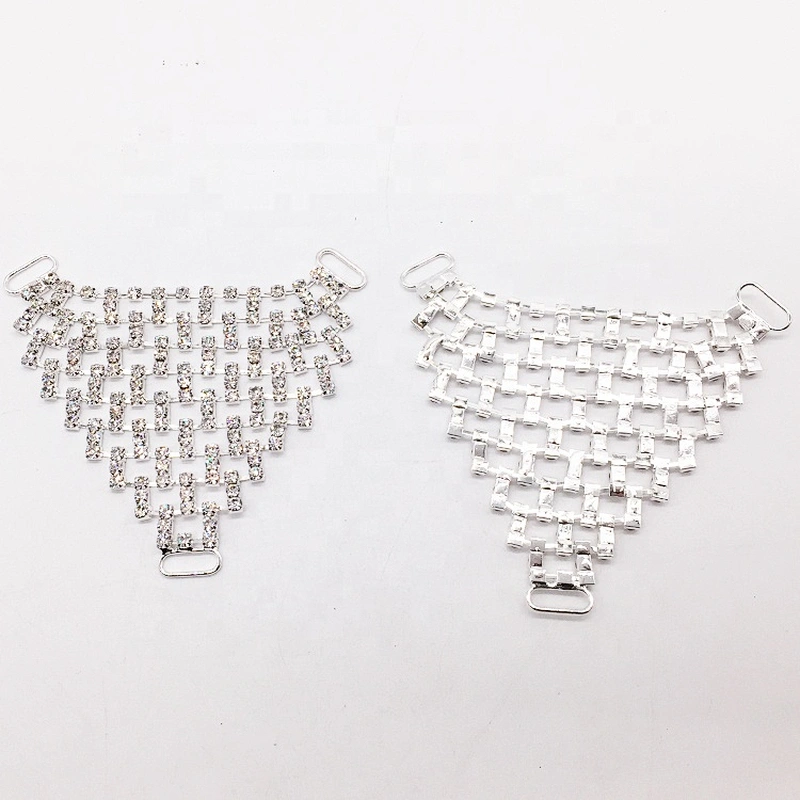 Rhinestone Net Style Crystal Mesh Jewelry Connectors for Bikini