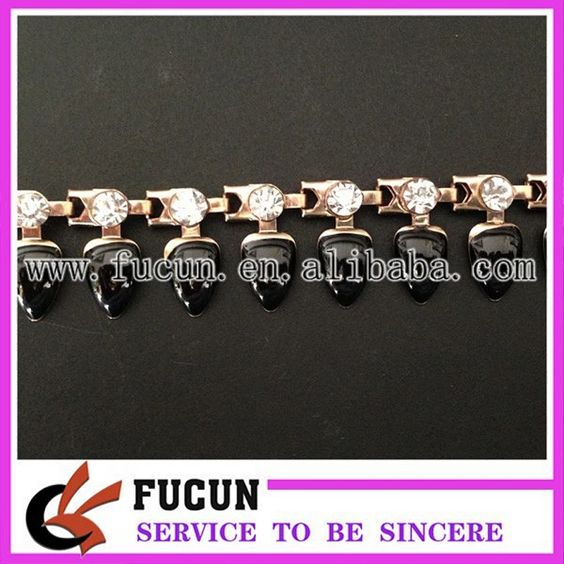 rhinestone alloy trims rhinestone trimming rhinestone beaded trims