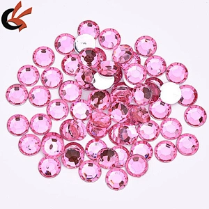 Custom Round Sew On Assorted color Loose Acrylic Rhinestone