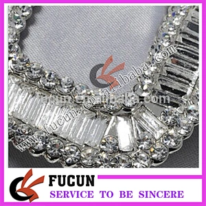 ladies high heel shoe hardware metal accessories for shoe crystal metal buckle