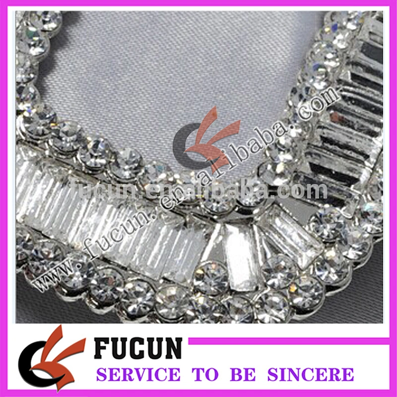 ladies high heel shoe hardware metal accessories for shoe crystal metal buckle