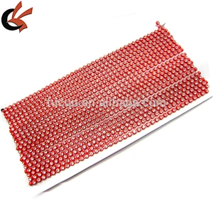 Rhinestone Trimming Sew on with Plastic cup base Plastic Trim Glass Stone