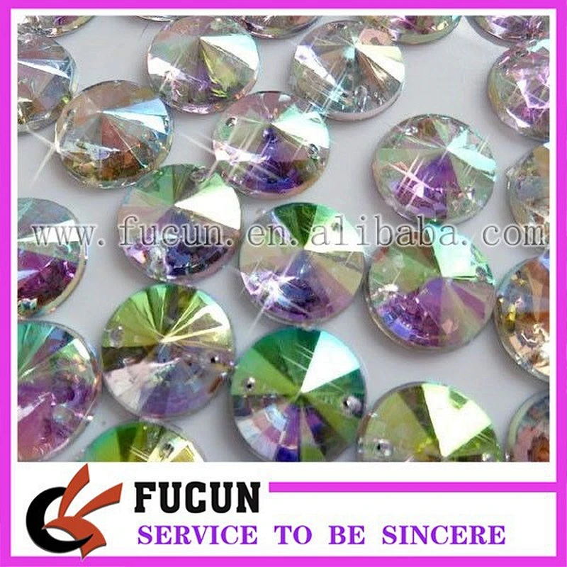 round shape flatback acrylic stone
