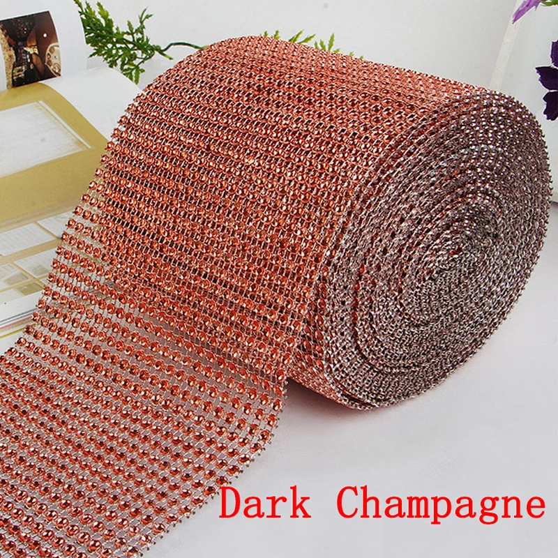 10 yards roll plastic wrap precision 3mm 4mm plastic mesh non rhinestone mesh trimming