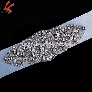 China manufacturer rhinestone applique for sash,neckline dress decoration