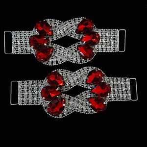 Bling Bling AB Crystal Large Water Drop Glass Crystal Rhinestone Bikini Connectors