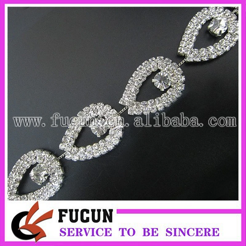 fashion rhinestone cup chain