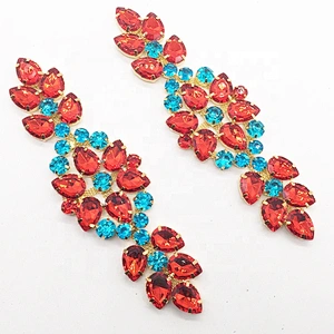 Rhinestone Main Acrylic Stone body chain jewelry applique for women dress