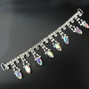 Wholesale decorative swimwear rhinestone ab crystal rhinestone bikini connector
