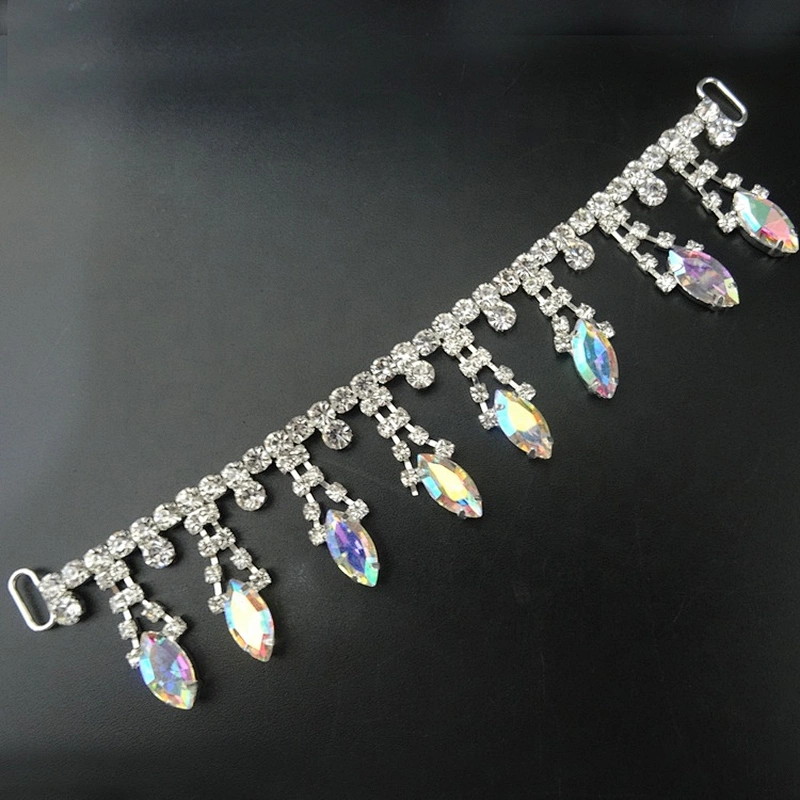 Wholesale decorative swimwear rhinestone ab crystal rhinestone bikini connector