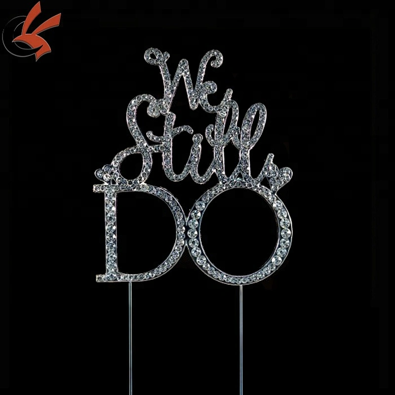 we still do rhinestone wedding cake topper for a perfect vow renewal or anniversary a perfect vow renewal celebration