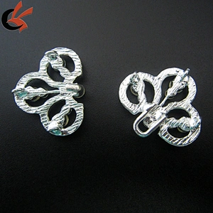 rhinestone pair buckles for wedding invitation silk box