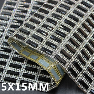 LOWEST PRICE !!! 24CMX40CM Hotfix Crystal Mesh Glass Stone Glue Sheet Wholesale