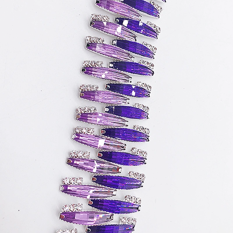 Hot Sale Fashion Rhinestone Trimming for  Bridal Dress Decoration