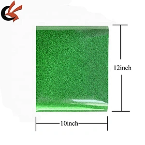 Popular Korea Quality Glitter Heat Transfer Vinyl Sheet for T shirt DIY decoration 10