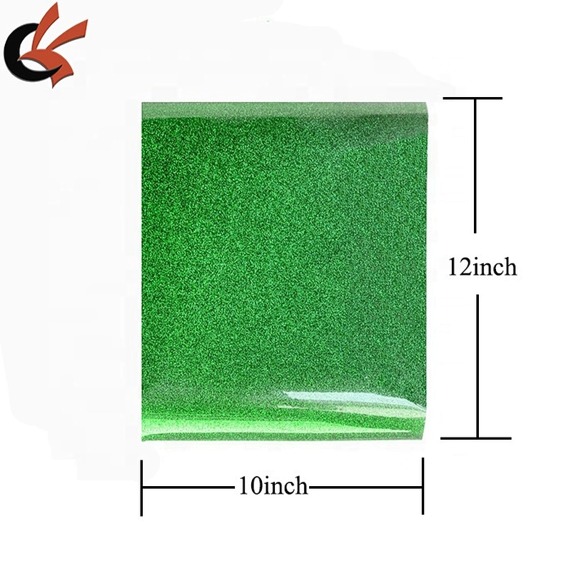Popular Korea Quality Glitter Heat Transfer Vinyl Sheet for T shirt DIY decoration 10