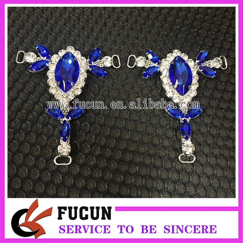 New style ladies sandal rhinestone accessories metal shoe buckle wholesale