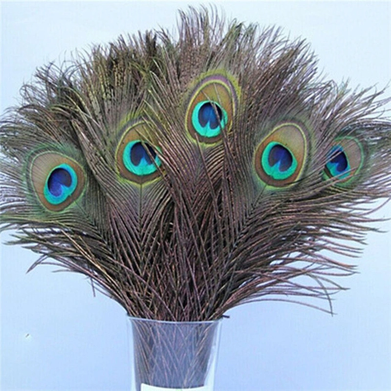Wholesale High quality beautiful natural peacock feathers for carnival decoration