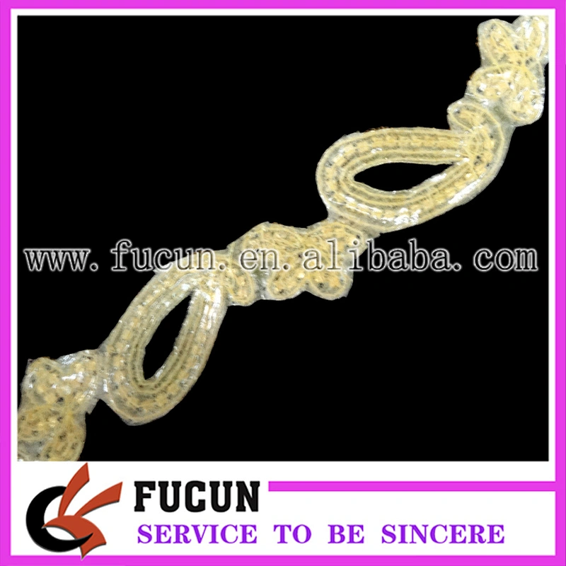 wedding decoration golden embellishments rhinestone bridal applique for women dresses