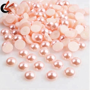alibaba wholesale fashion half round plastic pearl bead