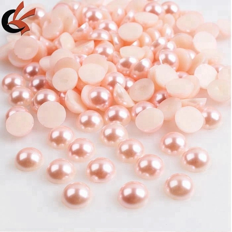 alibaba wholesale fashion half round plastic pearl bead