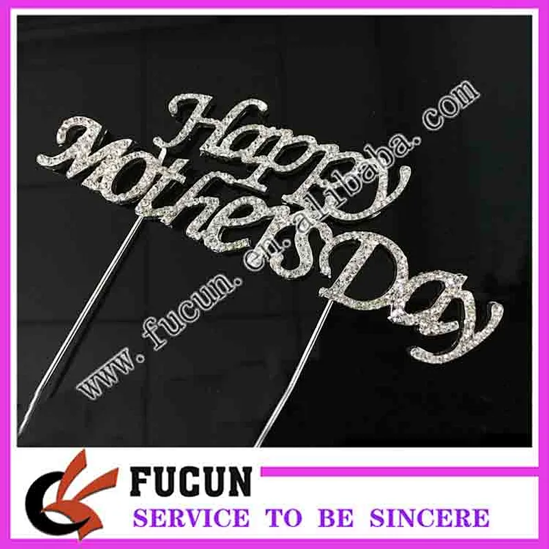 Happy mother day festival crystal decoration cake accessories cake topper