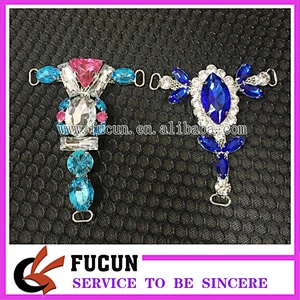 New style ladies sandal rhinestone accessories metal shoe buckle wholesale