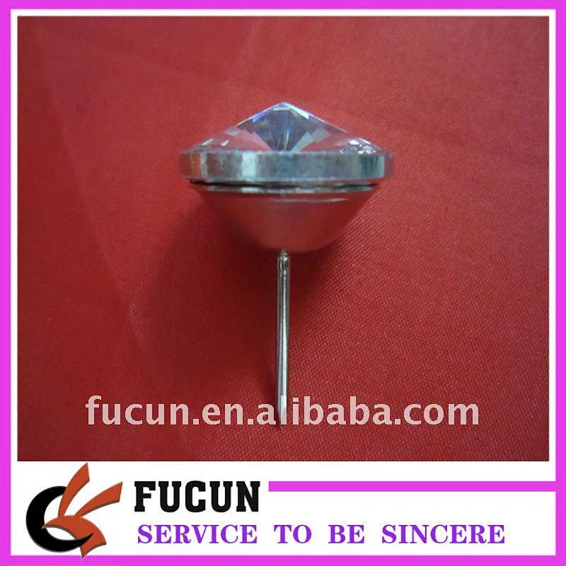 hot sale crystal sofa button with long nail