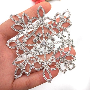 Custom Flatback Metal Base Sew on Crystal Diamond Rhinestone Appliques