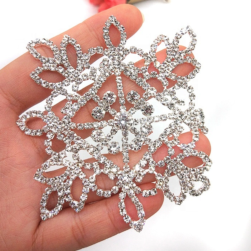 Custom Flatback Metal Base Sew on Crystal Diamond Rhinestone Appliques
