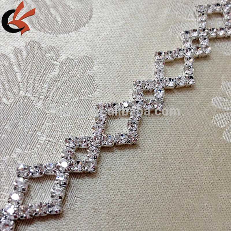 wholesale Bridal Sash crystal rhinestone trimming for dress