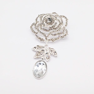 New Arrival Promotion Rose Shape Women Flower Brooch Pin