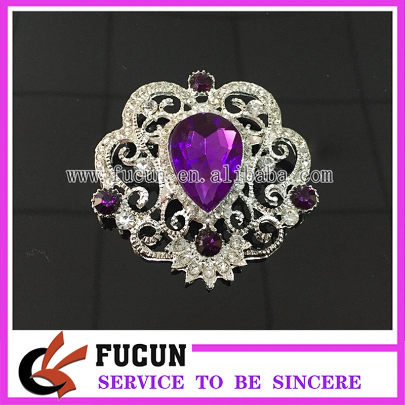 fashionable jewelry bridal invitation decorative brooches wedding crystal vintage brooch