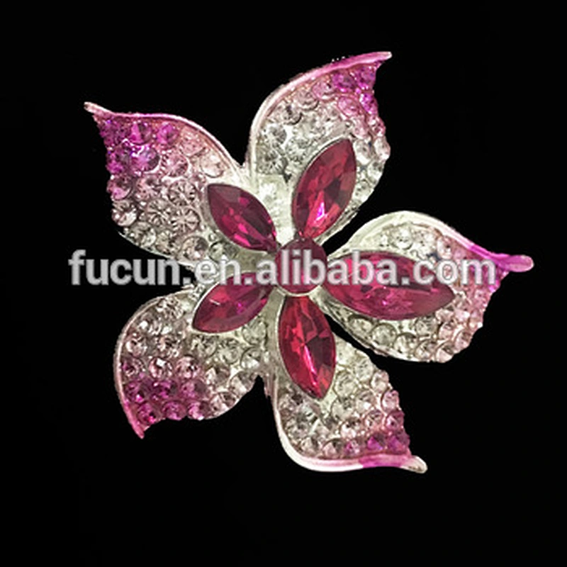 2020 new style Colorful flower rhinestone brooch in bulk