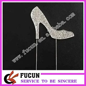 creative design high heeled shoes Cake Topper for company party decoration