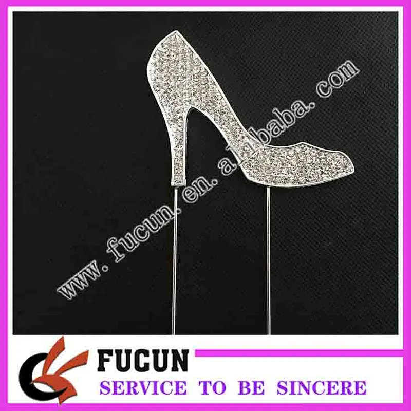 creative design high heeled shoes Cake Topper for company party decoration
