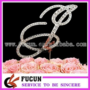 hot sales diamond rhinestone cake topper for wedding centerpieces