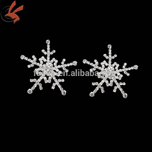 Alibaba Wholesale Rhinestone Ribbon Snowflake Buckles