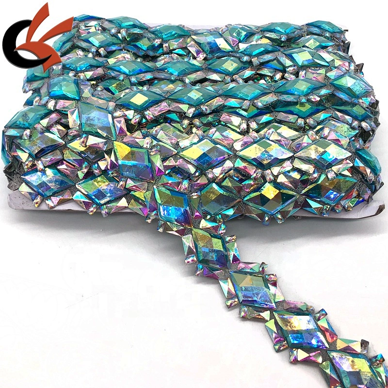 garment accessory Heat transfer designs Resin stones Crystal hot fix rhinestone tape