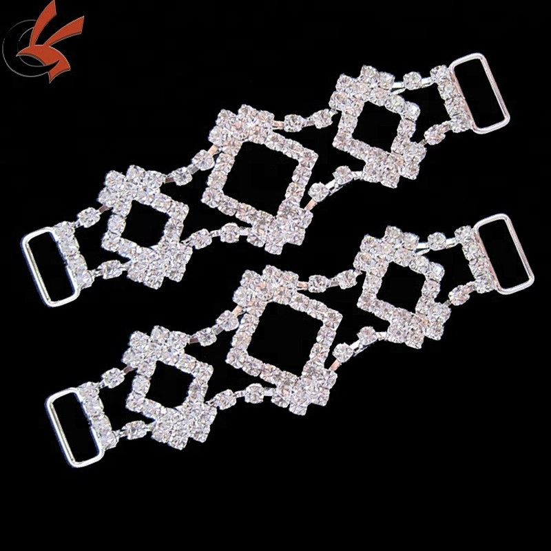 Alibaba crystal rhinestone bikini/swimwear connectors/Rhinestone connector hot sell
