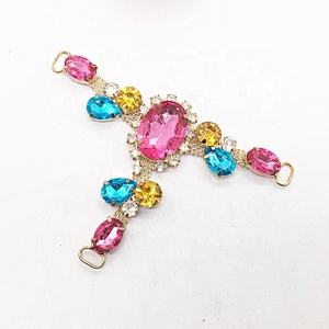 hot selling sandal decorative cheap acrylic colors shoes clip buckle for women shoes