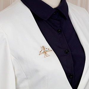 New Fashion High Quality Drip Oil Airplane Brooch
