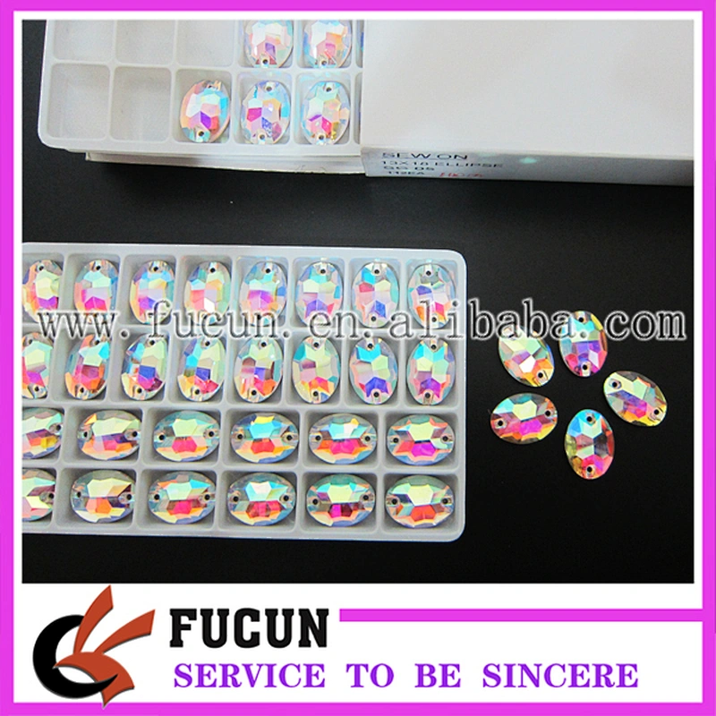 wholesale 16*16mm flatback triangle sew on glass