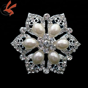 Fashion Style Wedding Pearl Rhinestone Napkin Rings Crystal Napkin Holder