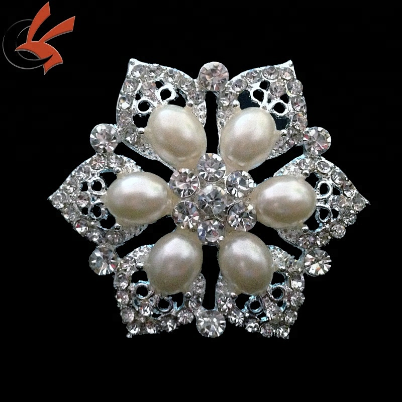 Fashion Style Wedding Pearl Rhinestone Napkin Rings Crystal Napkin Holder