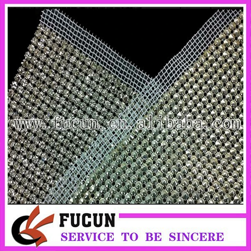 alibaba wholesale rhinestone mesh for garment