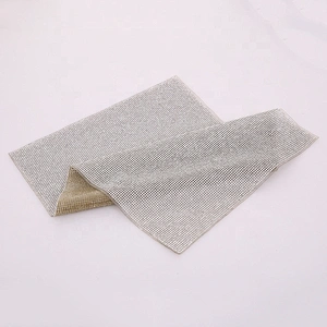 24*40cm High Quality Hotfix Motif Mesh Self Adhesive Rhinestone Crystal Sticker Mesh Sheet