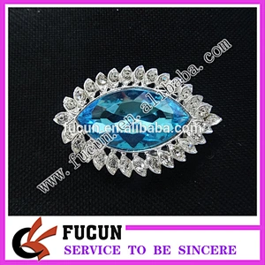 shiny beautiful factory price crystal women scarf buckle clip wholesale