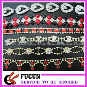 fashion rhinestone cup chain