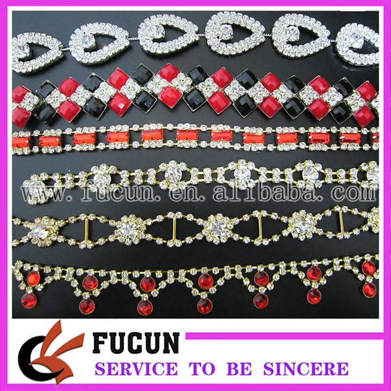 fashion rhinestone cup chain